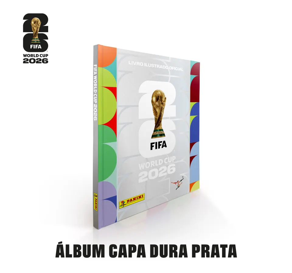 Álbum capa dura prata Copa 2026